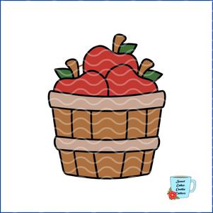 Apple Basket - Fall / Thanksgiving - 8 STL Cookie cutter files. CC87