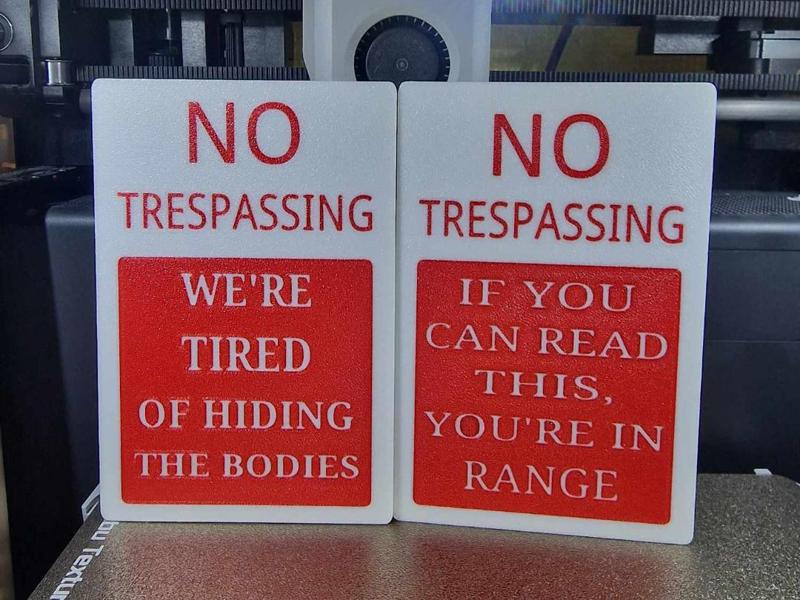 No trespassing