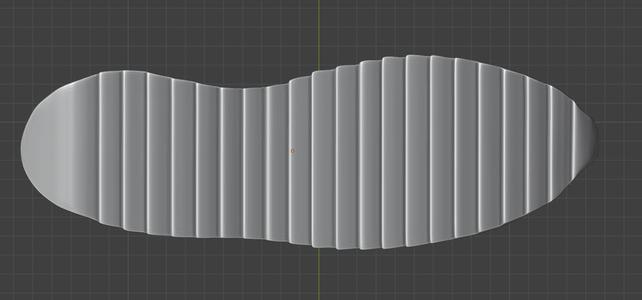 Shoe sole, doll's imprint, casting