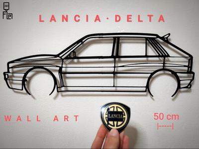 LANCIA DELTA INTEGRALE - Wall Art silhouette