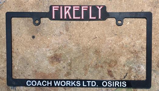 Firefly License Plate Frame