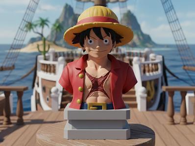 Bust of Monkey D. Luffy - One Piece