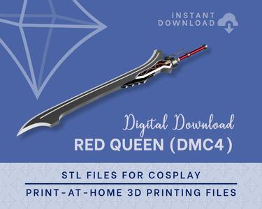 DANTE Red Queen STL FILES [DMC4] 3D Print Files | Instant Download | Cosplay Prop | Full Size