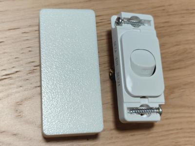 Clip-on lock-cover for DETA architrave switch 6111