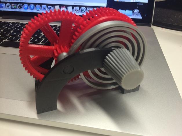 PLA Spring Motor Demonstrator