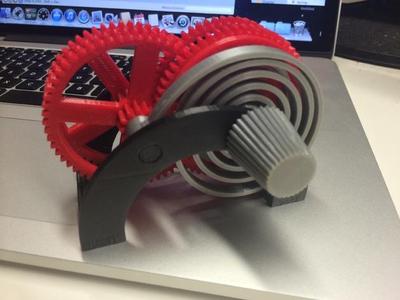 PLA Spring Motor Demonstrator