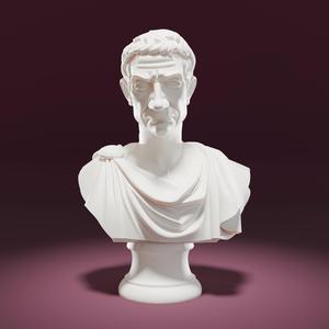 Bust of Julius Caesar statue