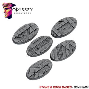 Stone and Rock Bases - 60x35mm