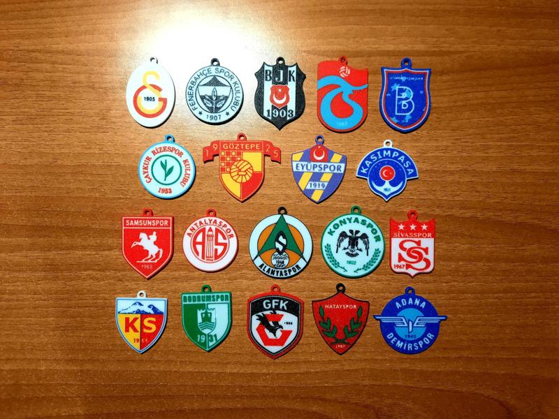 Super Lig Teams 2024/25 - Keychains