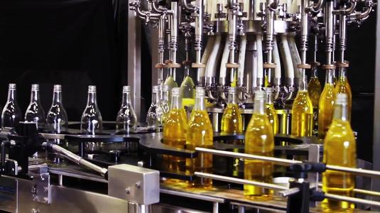 3D CAD Model 18-Station Rotary Level Overflow Filling Machine -- High-Precision Liquid Filling System