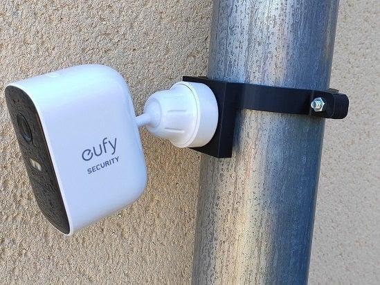 EUFY CAM 2C HOLDER  gouttiere tube 80mm