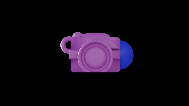 CAMARA, Keychain Camera - Love