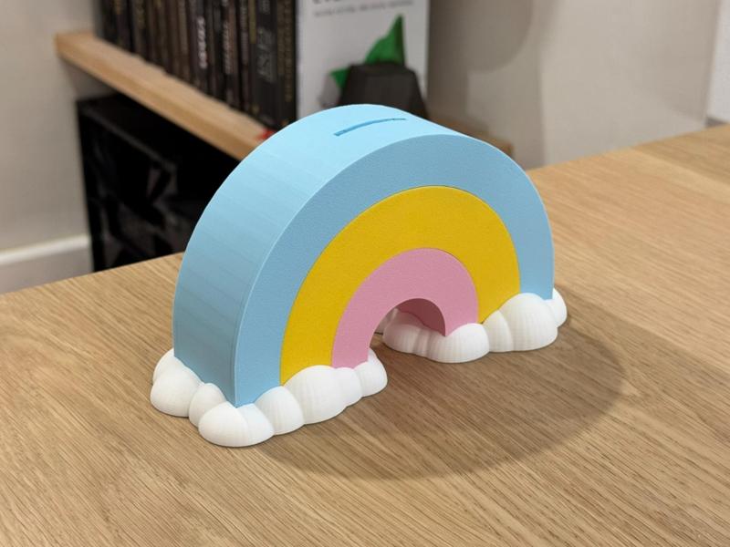 Rainbow Cloud Money Box (Cash Box Piggy Bank)
