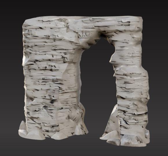 "Natural Stone Arch-2 – Fantasy Terrain STL