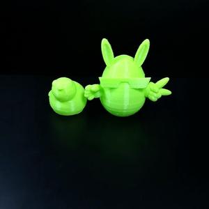 Kinder surprise egg with chicken inside