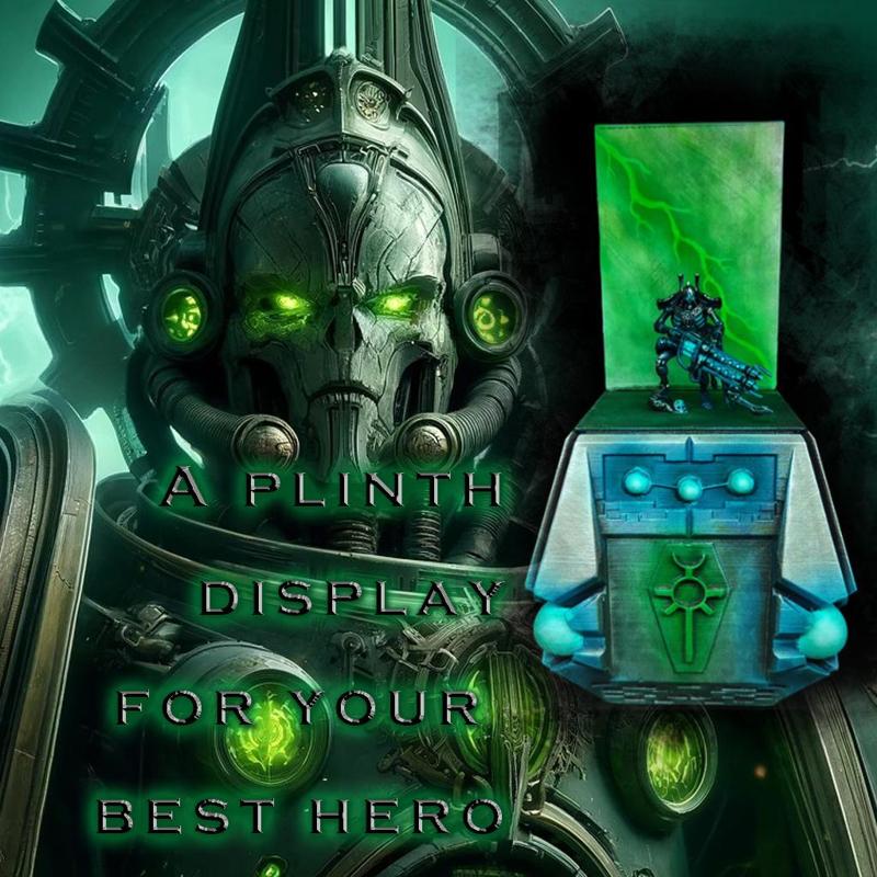 NECRON display plinth for 28/32 mm figurine