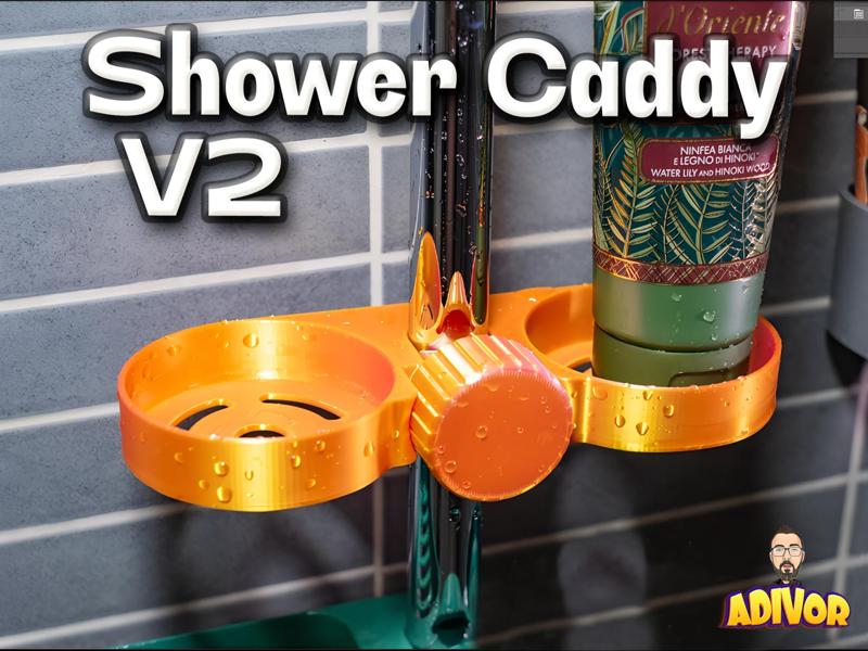 Shower Caddy V2 – Soap & Shampoo Holder