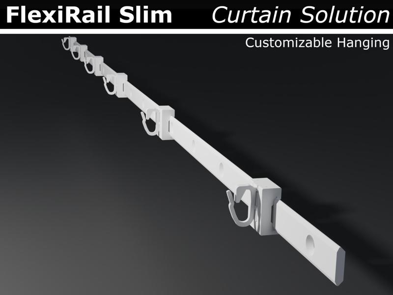 FlexiRail Slim: Curtain Solution