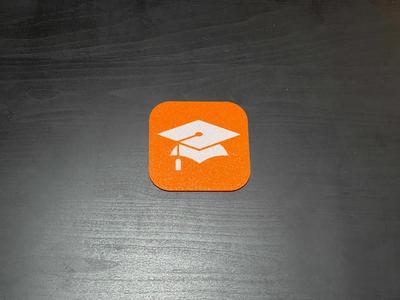 iTunesU App Icon for iPhone Coaster