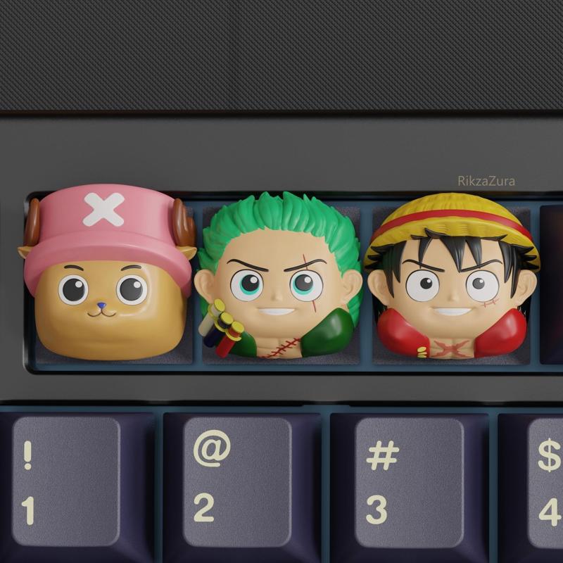 CUTE ONE PIECE ANIME KEYCAPS - MECHANICAL KEYBOARD