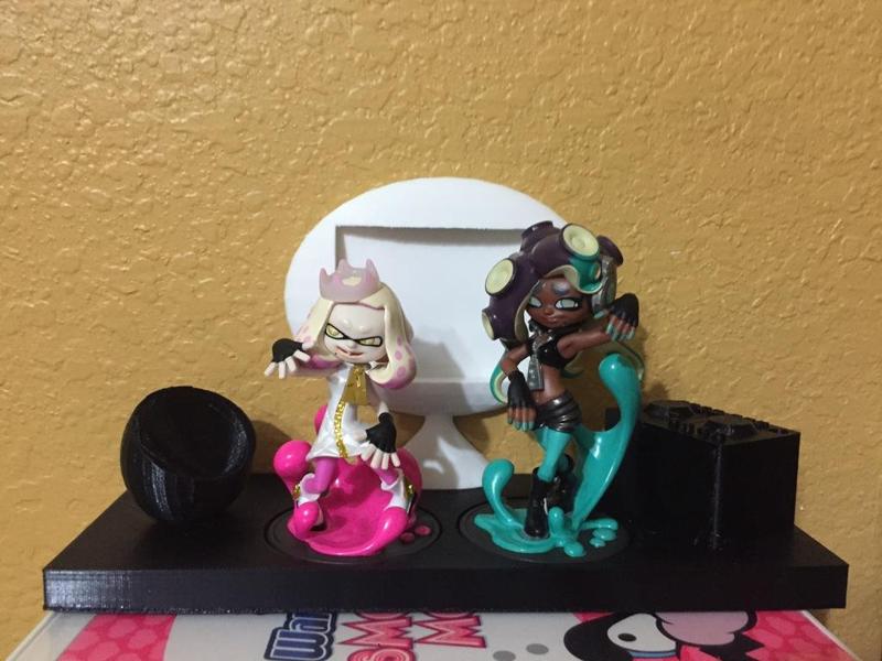 Splatoon Amiibo Pearl and Marina base