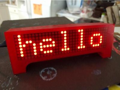 ESP8266 Scrolling Marque Clock