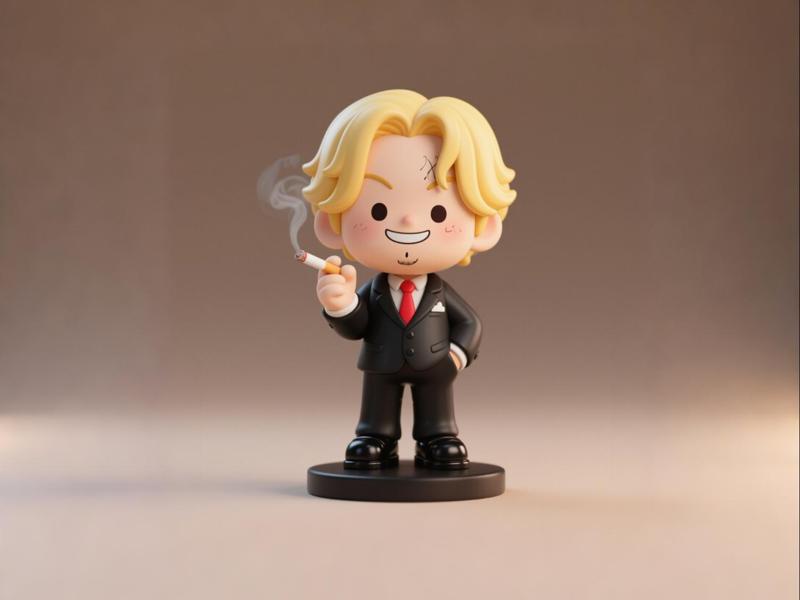 Sanji - One Piece - Chibi Anime Merchandise Figure - Children's Coloring Toy