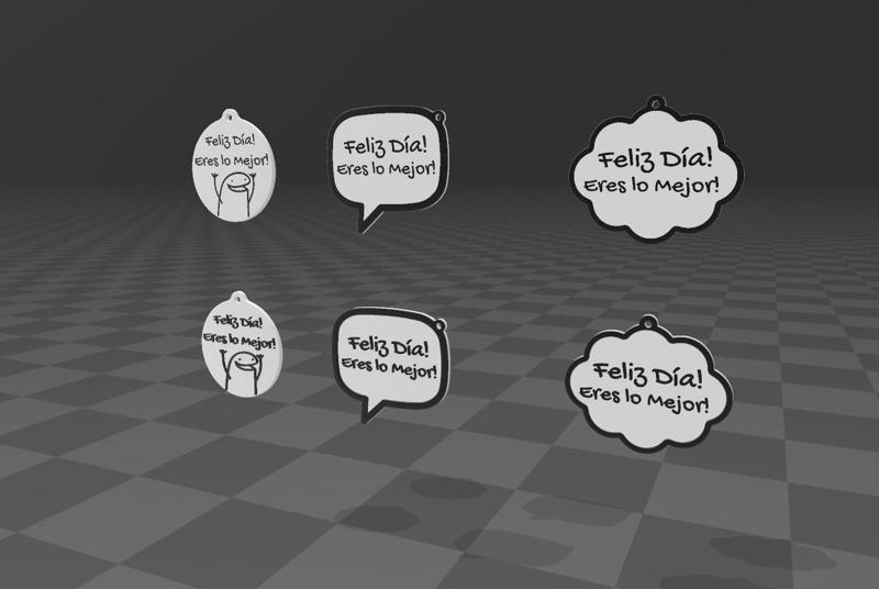 llavero feliz feliz día eres lo mejor flork happy happy happy day keychain you are the best flork