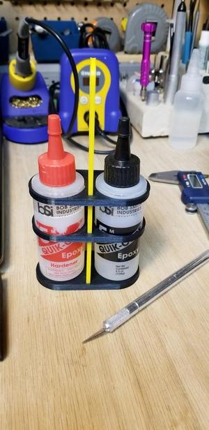 Epoxy Bottle Holder (Assemblable, no glue required)