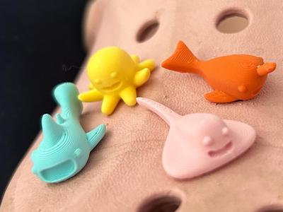 Underwater Sea Creatures Croc Charm Pack