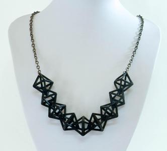 Linked Diamonds Necklace and Earring