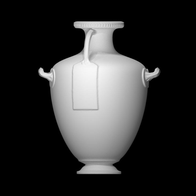 Bronze hydria with Dionysos and Ariadne