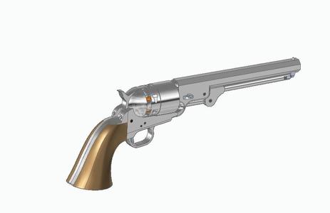 Colt Navy 1851  Cal.:0,38  CAD files for CNC machining