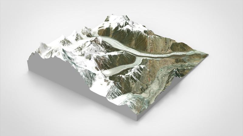 Mountain landscape Glacier China