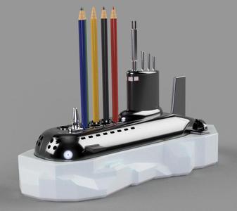 SUBMARINE ON AN ICE FLOE - PENCIL CASE