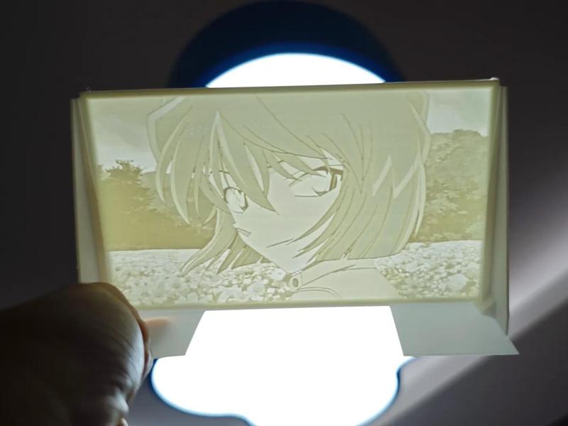 Haibara Ai Monochromatic Lithophane