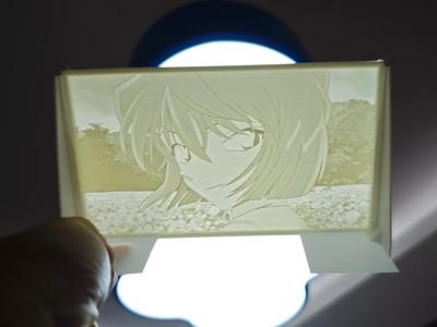 Haibara Ai Monochromatic Lithophane