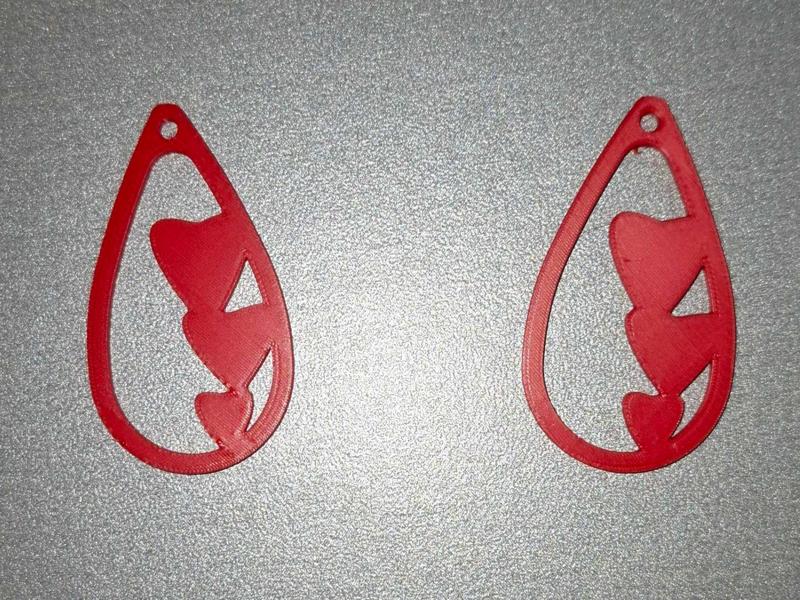 Triple Heart Earring