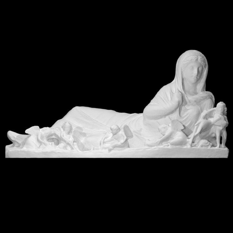 Reclining statue, personification of Winter