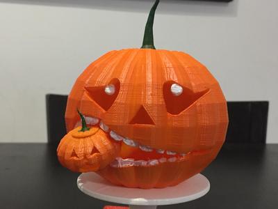 Pumpkin candy basket