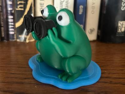 Binocular frog scout