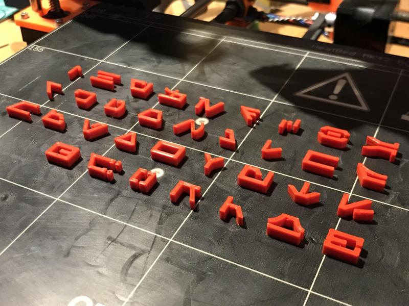 Aurebesh Lettering for embedding into other makes