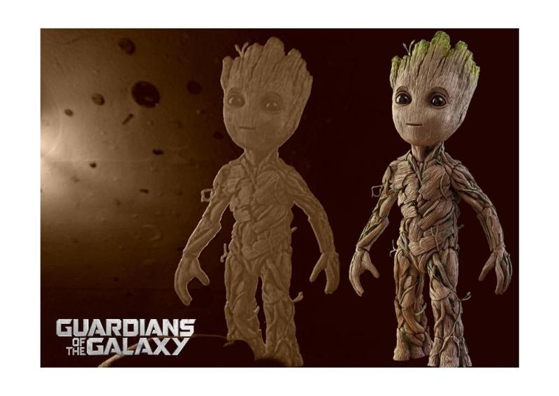 Baby Groot lithophane