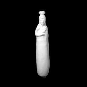 Alabastron (perfume vase) in the form of a woman at The British Museum, London