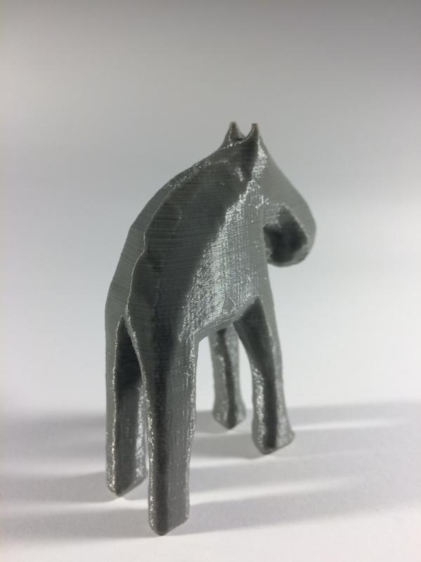 Digitized Swedish hand-carved wooden moose sculpture