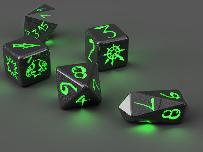 Gift of Chaos Blood bowl dice