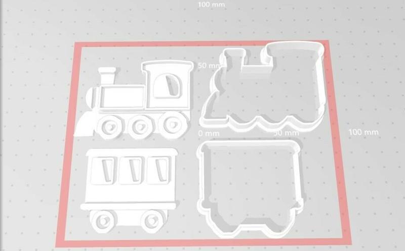 Train cookie cutter