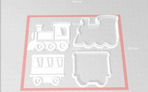 Train cookie cutter