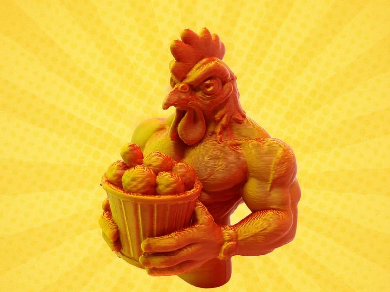 Muscle Chicken with Bucket KFC Chicken Style
