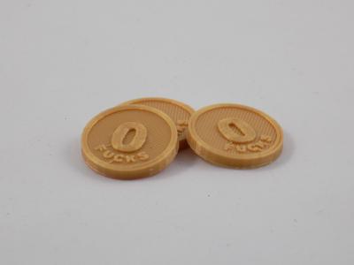 zero f*cks given coin